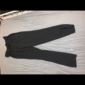 Black wide leg pants
